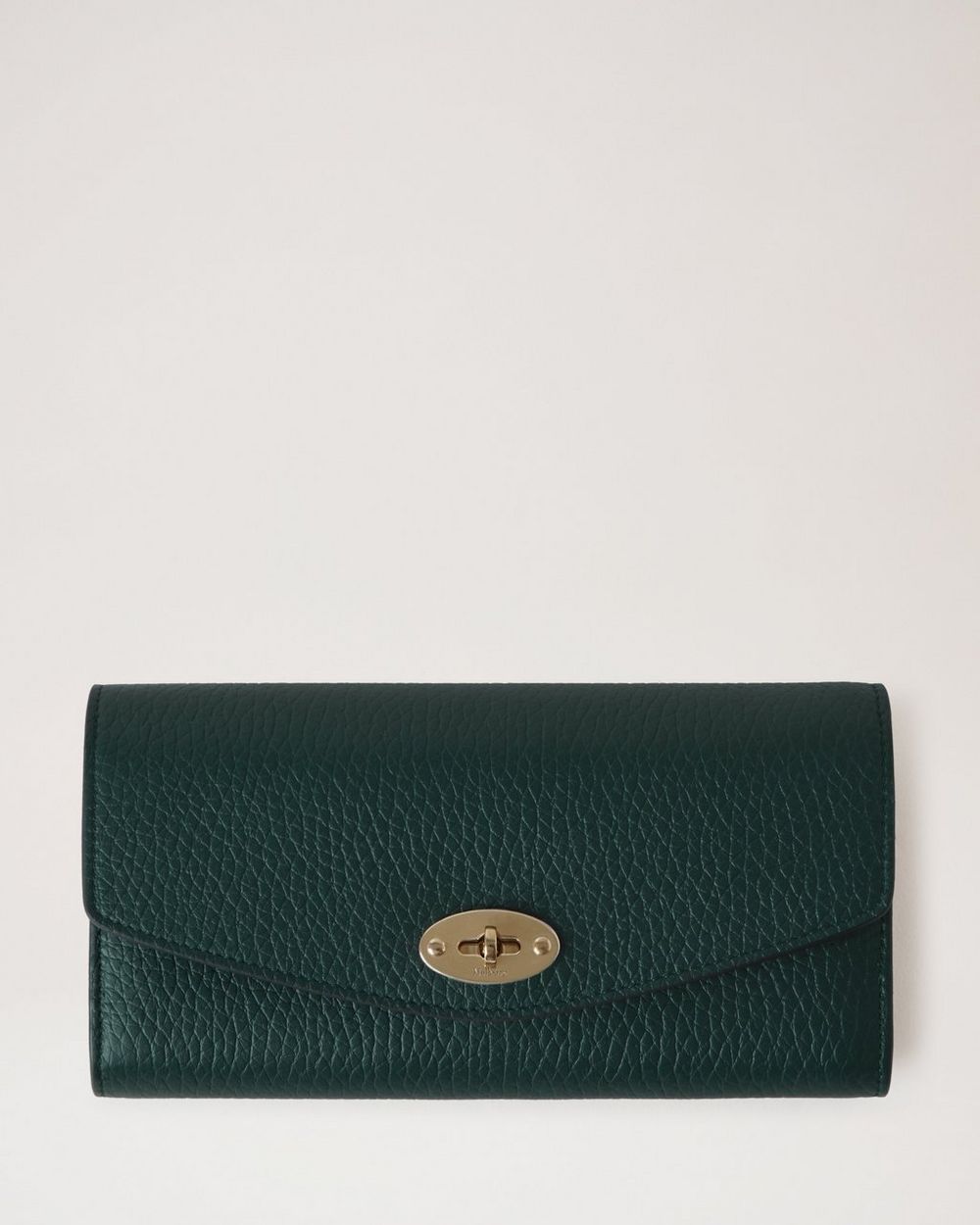 Mulberry | Darley Wallet - Mulberry Green Heavy Grain