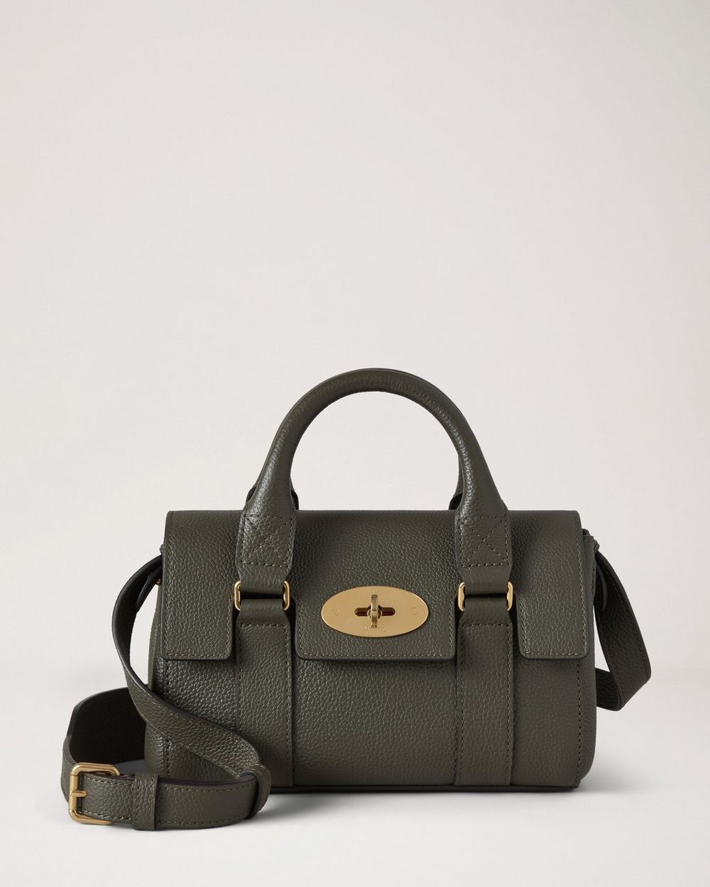 Mulberry | Mini Bayswater - Juniper Green Small Classic Grain