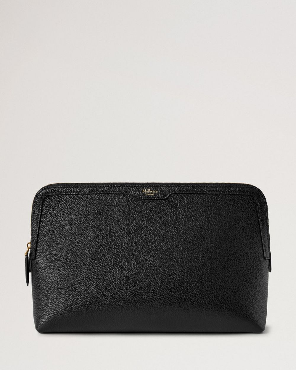 Mulberry | Large Cosmetic Pouch - Black Small Classic Grain