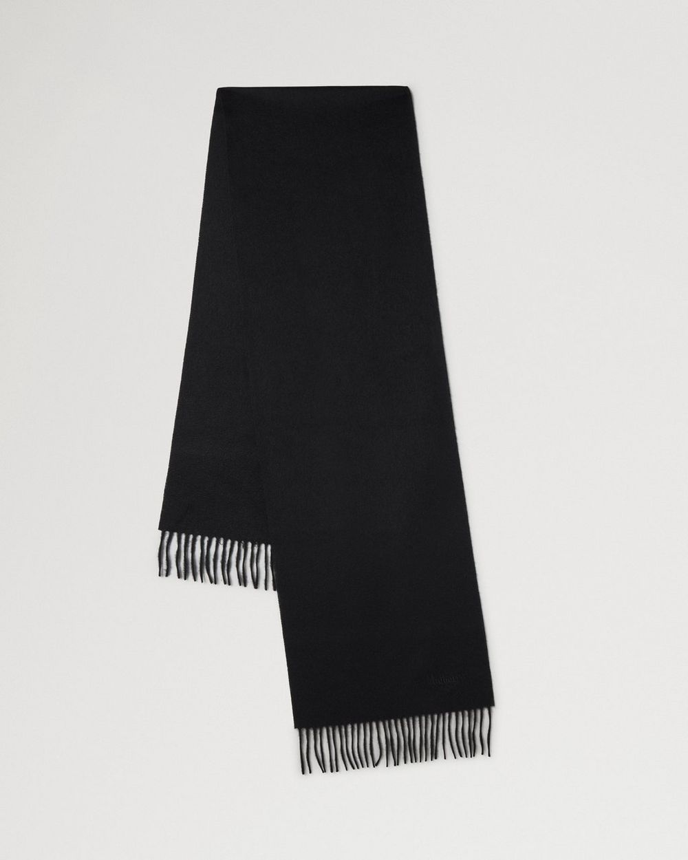 Mulberry | Cashmere Scarf - Black Cashmere