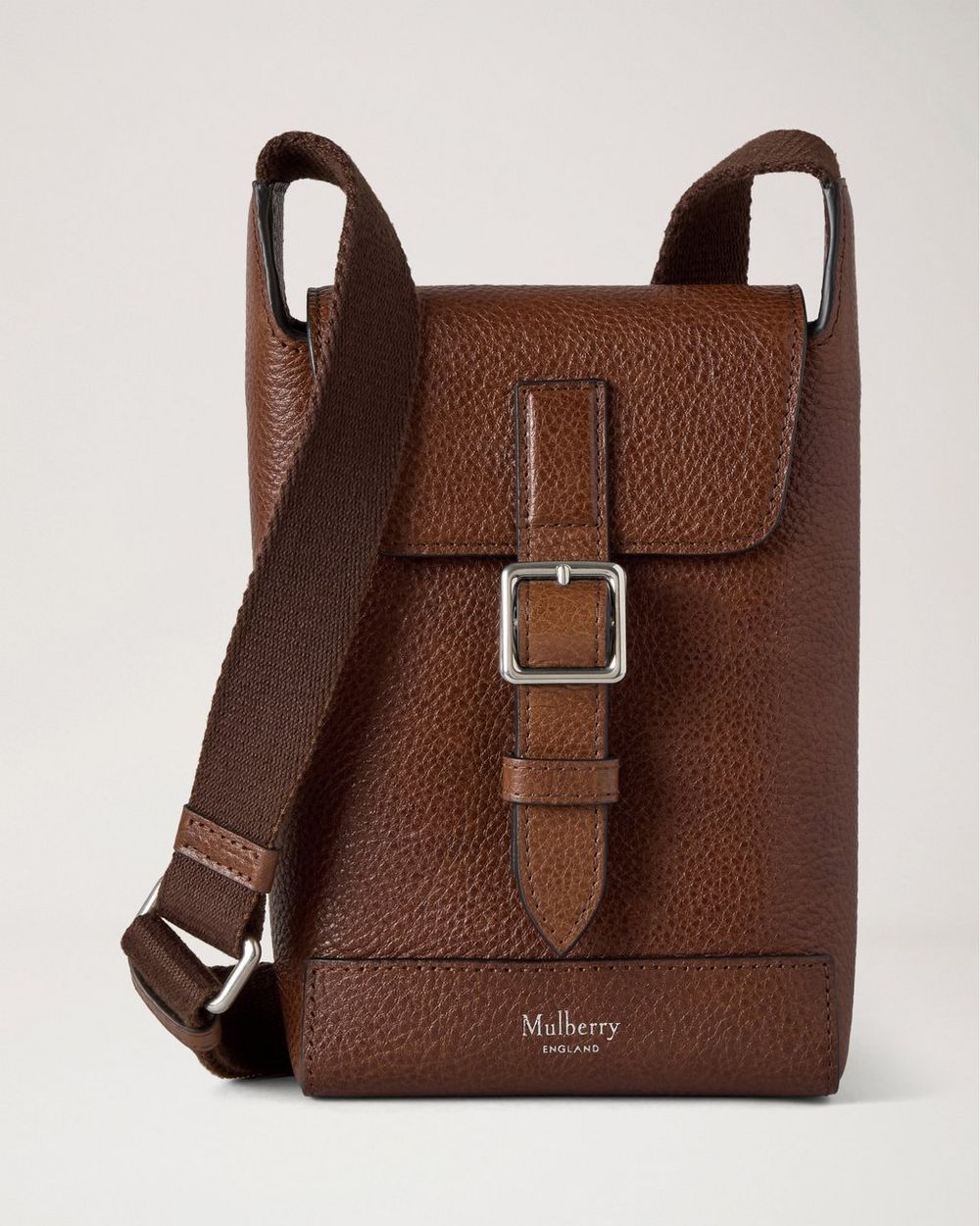 Mulberry | Chiltern Phone Pouch - Oak Natural Vegetable Tanned