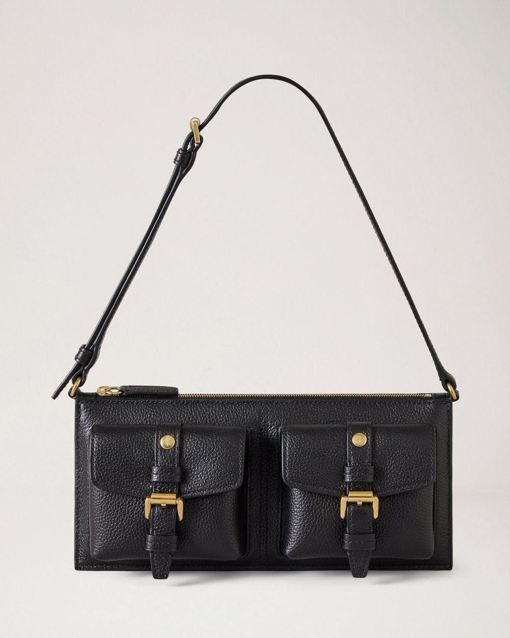 Mulberry | Mini Roxanne Shoulder Bag - Black Small Classic Grain