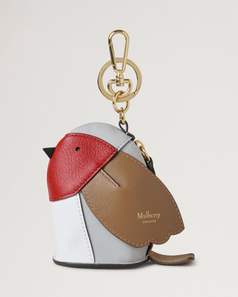 Mulberry | Case Keyring - Robin - Multicolour Mixed Material