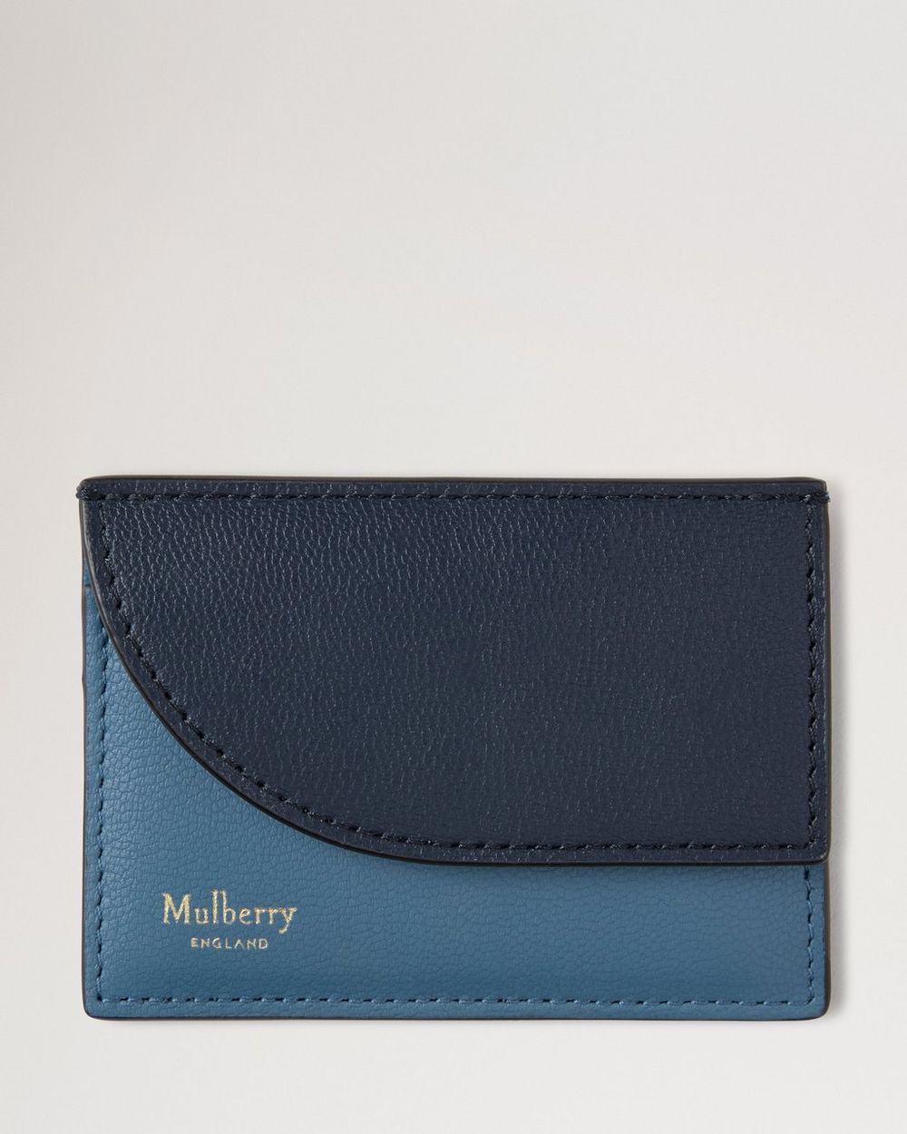 Mulberry | Compact Cardholder - Brighton Blue & Night Sky Micro Classic Grain