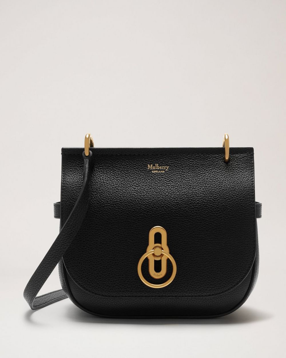 Mulberry | Small Amberley Satchel - Black Small Classic Grain