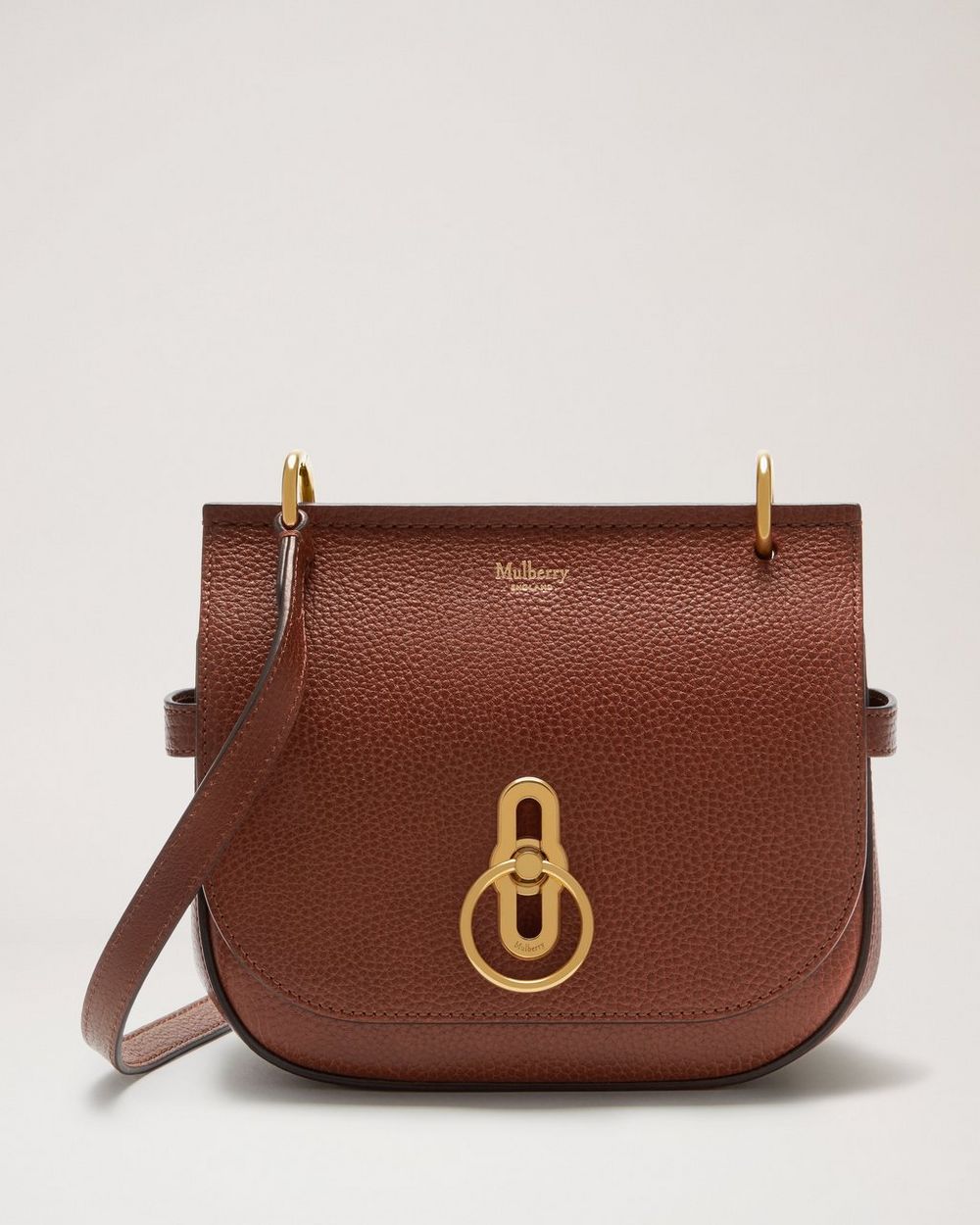 Mulberry | Small Amberley Satchel - Oak Small Classic Grain