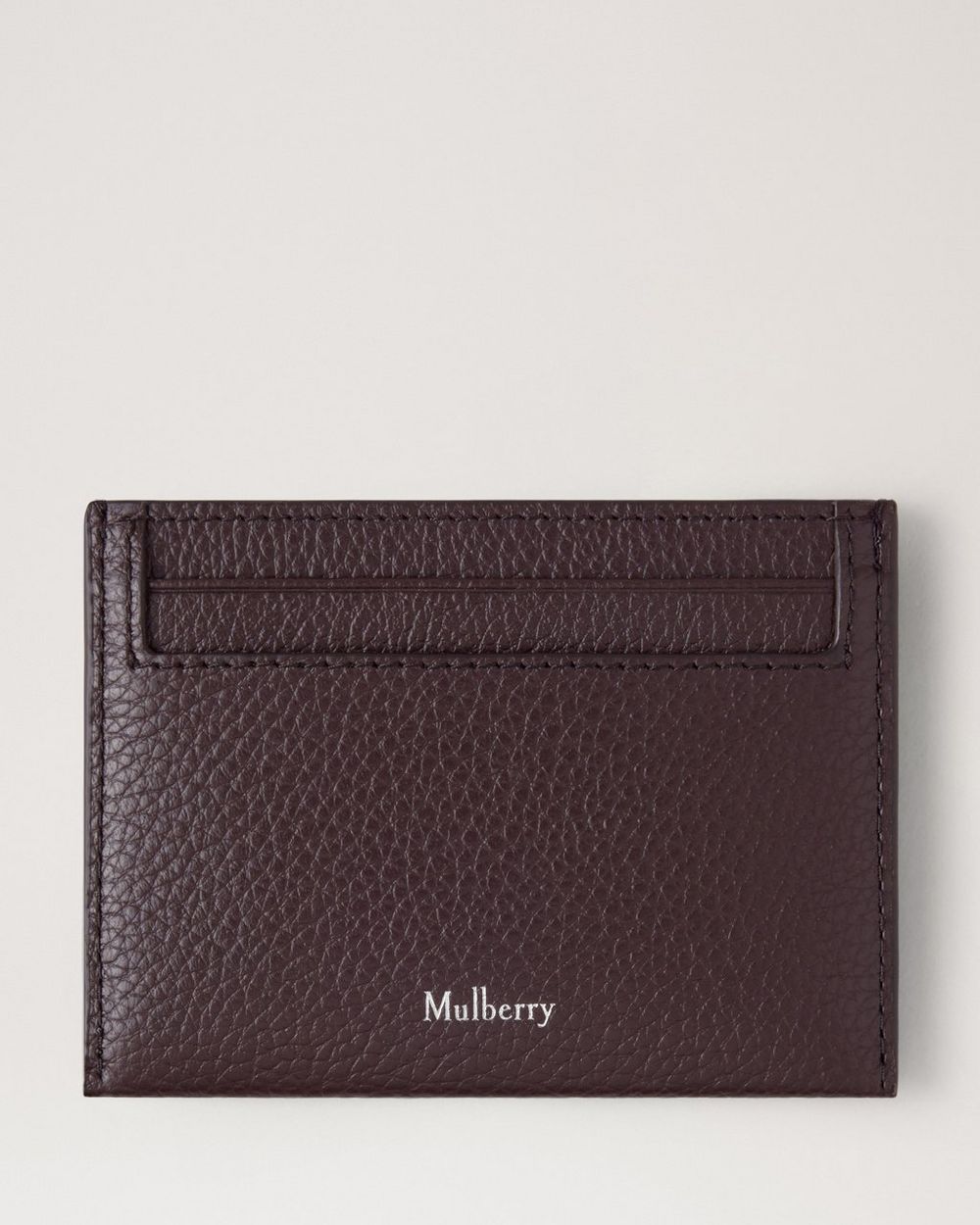 Mulberry | Credit Card Slip - Ebony Small Classic Grain