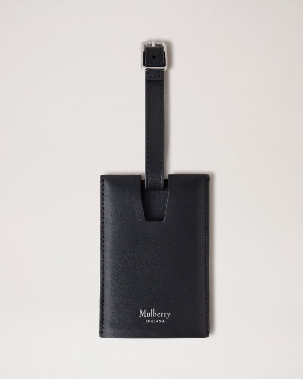 Mulberry | Luggage Tag - Black Micro Classic Grain