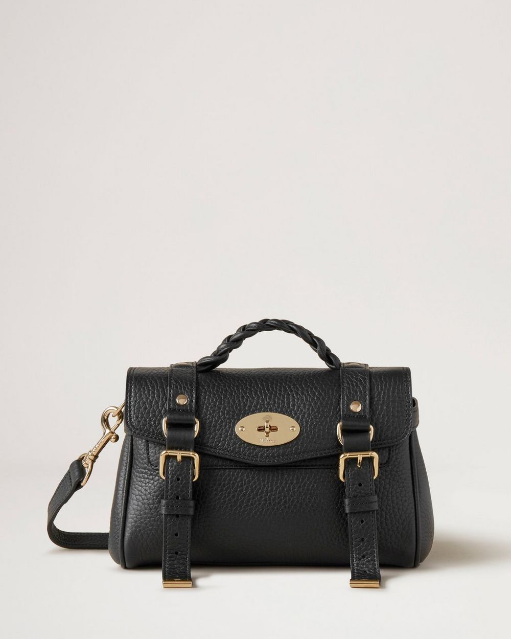 Mulberry | Mini Alexa - Black Heavy Grain
