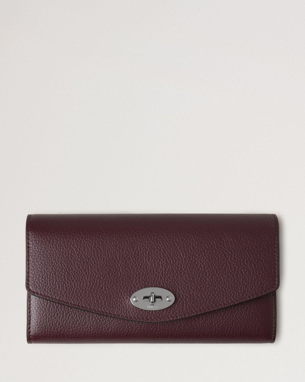 Mulberry | Darley Wallet - Black Cherry Small Classic Grain
