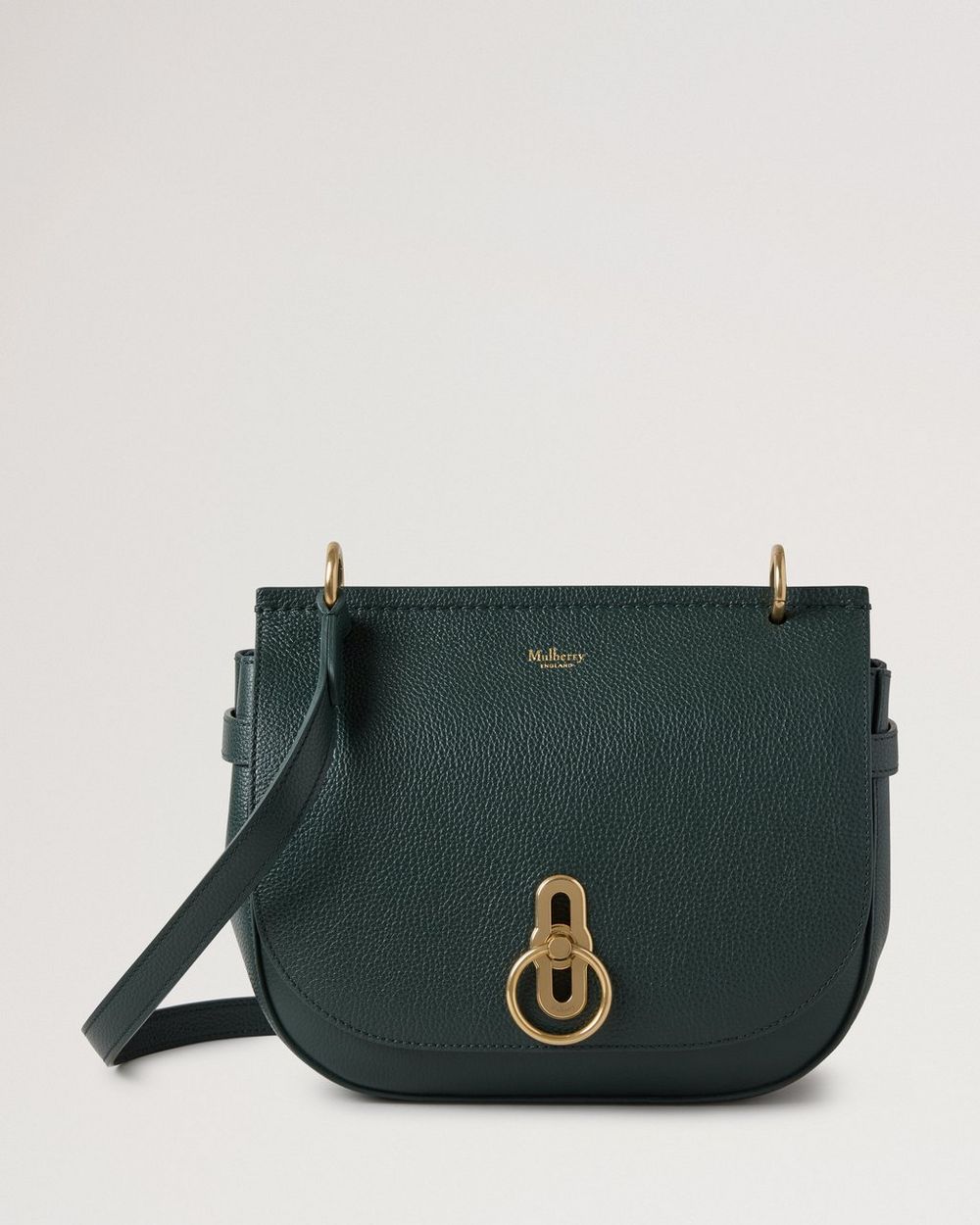 Mulberry | Amberley Satchel - Mulberry Green Small Classic Grain