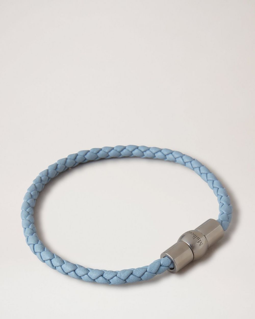Mulberry | Iris Bracelet - Poplin Blue Heavy Grain & Stainless Steel