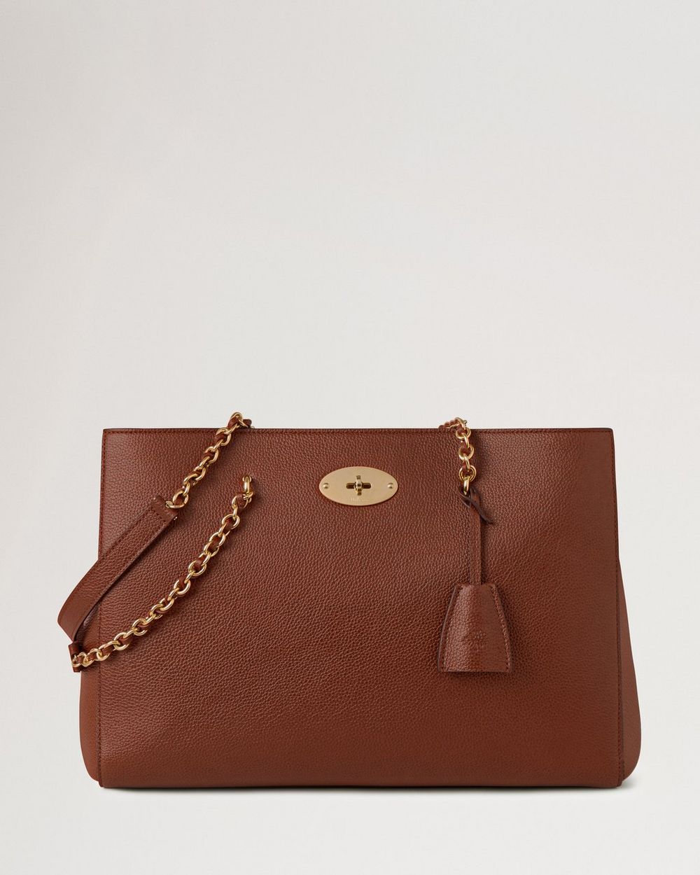 Mulberry | Lily Chain Tote - Oak Two-Tone Small Classic Grain