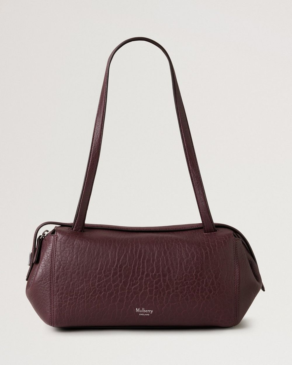 Mulberry | Meadow Small Shoulder Bag - Black Cherry Natural Grain