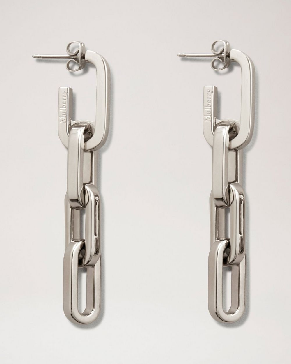 Mulberry | Softie Dropped Earrings - Silver Plated Brass
