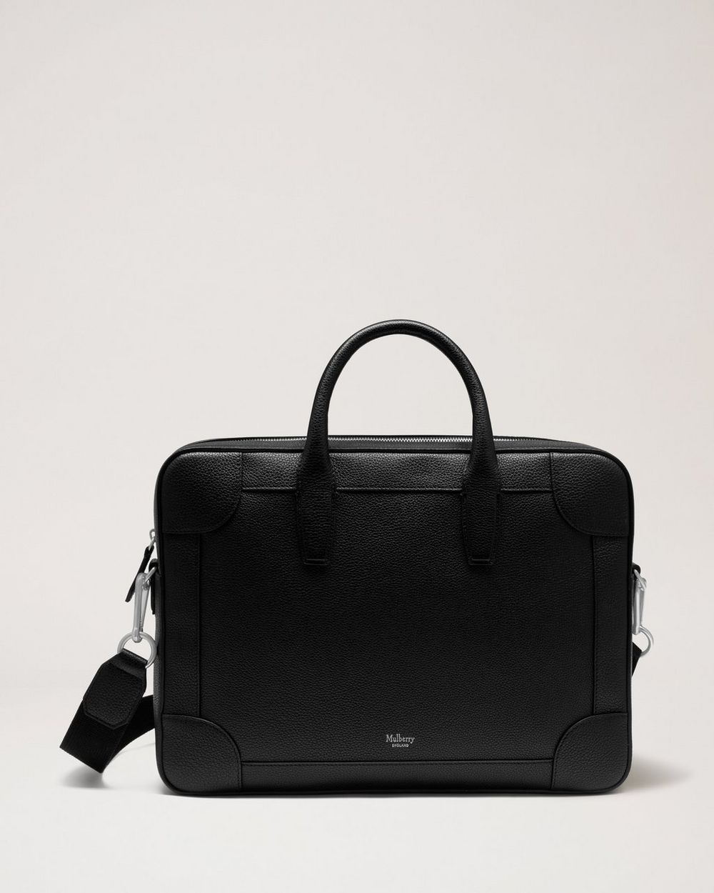 Mulberry | Belgrave Single Document Holder - Black Small Classic Grain