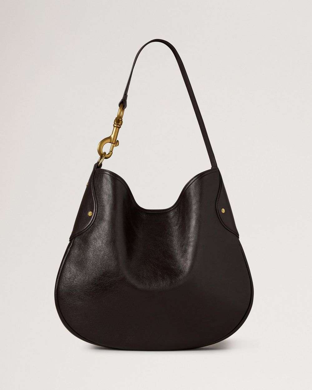 Mulberry | Hackney Shoulder Bag - Ebony Shiny Buffalo