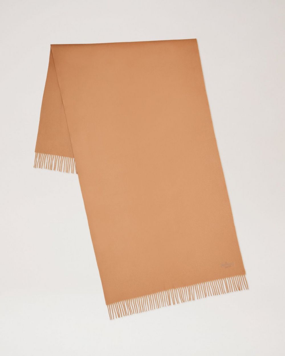 Mulberry | Solid Merino Wool Scarf - Camel Merino Wool