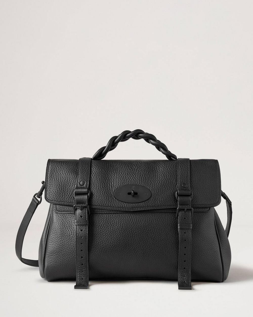 Mulberry | Oversized Alexa - Black Heavy Grain