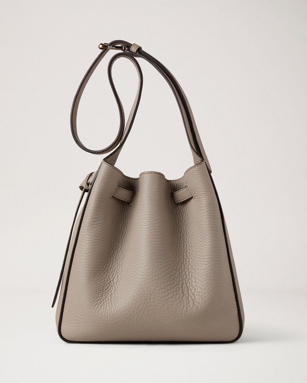 Mulberry | Small Lyra Bucket - Cashmere Taupe Heavy Grain
