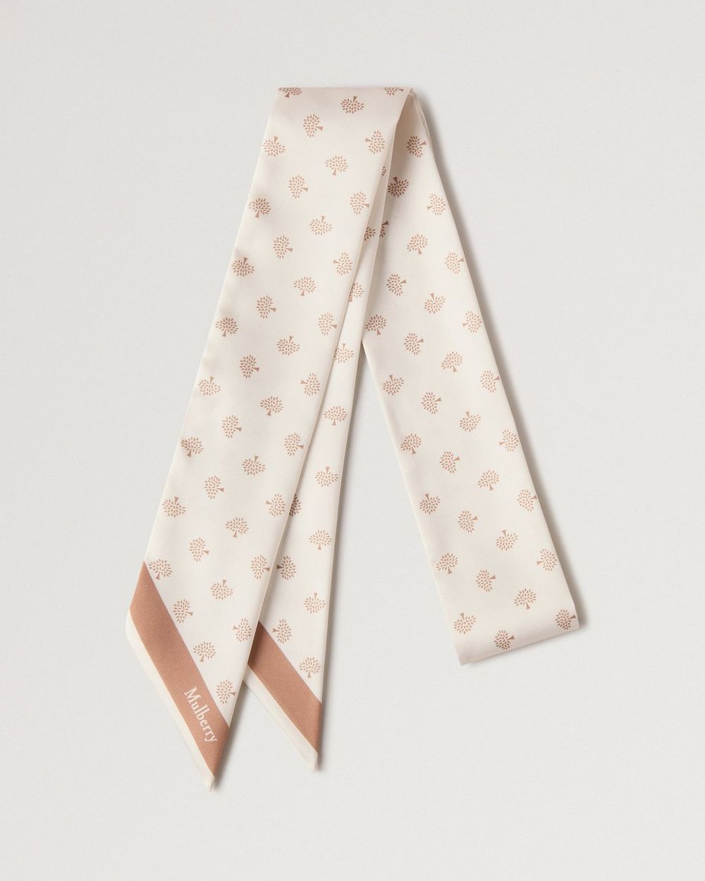 Mulberry | Skinny Scarf - Mulberry Tree - Eggshell Recycled Polyester